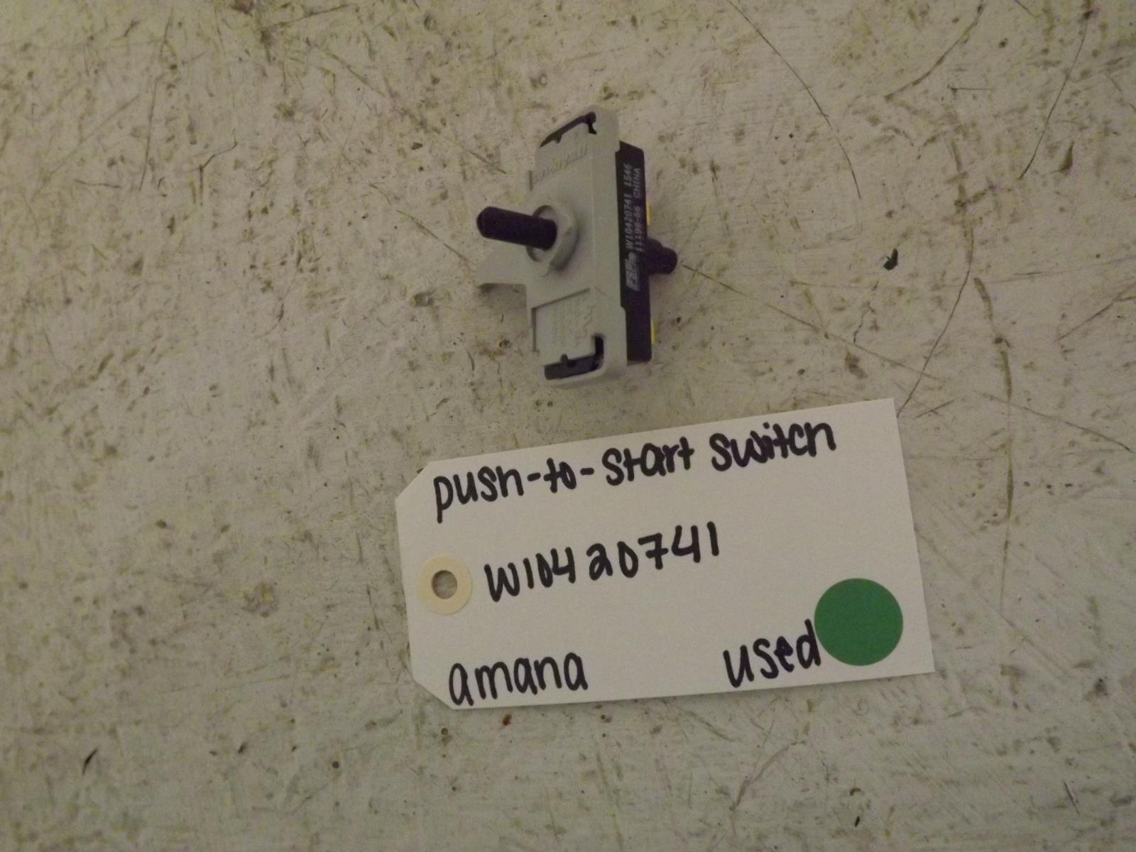 Amana Dryer W10420741 Push To Start Switch Used Amana Dryer W10420741 Push To Start Switch Used